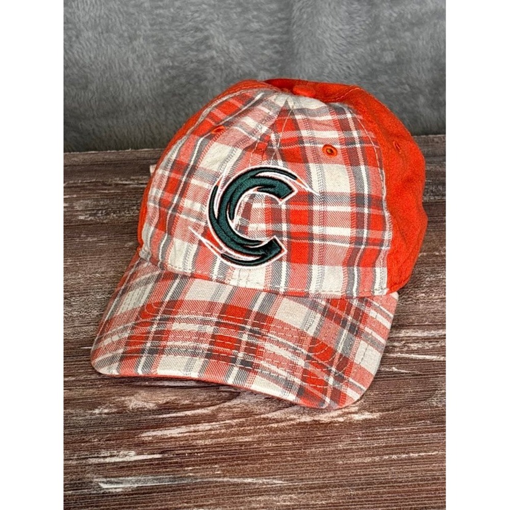 Miami Hurricanes NCAA College Sports Plaid‎ Baseball Hat Cap Hurricanes Logo